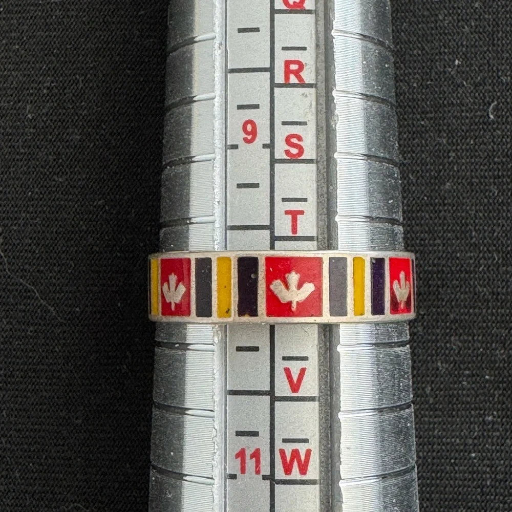 925 Sterling Men’s Enamel Band Ring